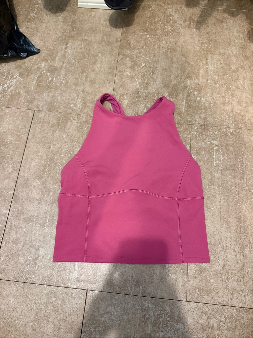 lululemon athletica Hot Pink High-Neck Tank